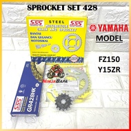 Y15ZR / FZ150 SSS HEAVY DUTY CHAIN & STEEL SPROCKET SET 428HK 39T/40/T/41T/42T X 14T X 122L YAMAHA