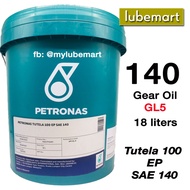 Petronas Tutela 100 EP SAE 140 (18 Liters) - GL5 Gear Transmission/ Axle Oil SAE 140