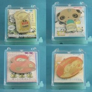趴地熊 趴趴熊 金屬 扣針 徽章 一套四隻 San-X Tare Panda Figure Metal Pin Collection