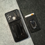 ZTE Blade A52 - CardX Flip Lens Card Army Military Armor Case Shockproof