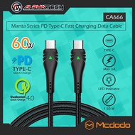 Mcdodo CA666 Manta Series PD Type-C Fast Charging Data Cable, QC4.0, 60W, 3A, 1.50 Meter