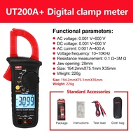 11.11 (คลังสินค้าพร้อม) UNI-T UT200A UT200B Professionalดิจิตอลแคลมป์มิเตอร์Ohm DMM DCมาตรวัดแรงดันไ