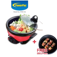 PowerPac Multi Cooker 1.1L 2in1 Steamboat/BBQ grill (PPMC182)