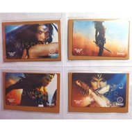 Set of 4pc WONDER WOMAN Movie Philippines Beep Cards  *collectible tranport card like ezlink ez-link