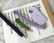 純手作編織扇貝款手機掛繩/手掛/脖掛/斜背(附贈夾片)