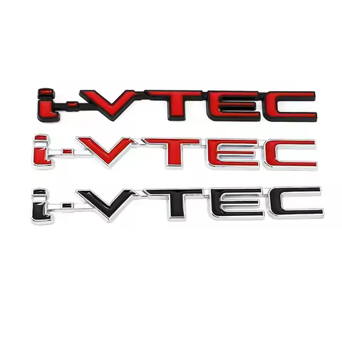 Car Sticker VTEC Emblem Decal for Honda I VTEC Badge Fit Accord Odyssey CRV HRV Exterior Accessories