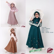 Terbaru Gamis Anak Dannis JAPM0204 Emerald - Dusty Pink - Brown diskon