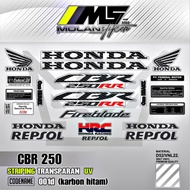Transparent Uv Variation Striping Sticker Honda CBR 250 RR All New Cbr 250 RR Abs Cbr 250 RR Cbr 250