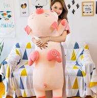 Thú nhồi bông heo cánh tiên trái tim so cute -  Size từ 75cm đến 110cm - Quà tặng gấu bông heo goodn