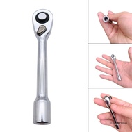fol Portable Reversible Ratchet Wrench Useful Square Hole Socket Wrench Tool