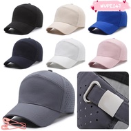 WUPEI47AD Mesh Baseball Cap, Adjustable Solid Color Quick Drying Cap, Casual Breathable Dad Hats