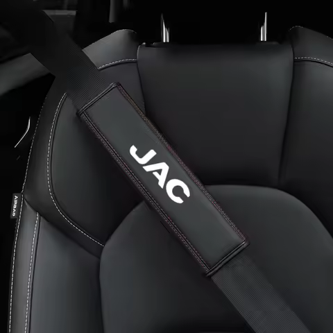 For JAC Refine J3 J2 S5 A5 J5 J6 J4 Vapour S2 T8 1pc Cowhide Car Interior Seat Belt Protector Cover 