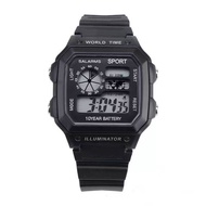 Sporty Waterproof Student Watch Cristiano Ronaldo Football Star Timer Alarm Function Digital Display