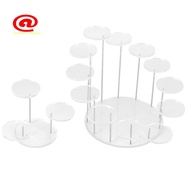 2Pcs Round Acrylic Cupcake Stand-Premium Cupcake Holder, Cupcake Display Stand Dessert Stand Pastry 