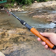 BARR1YYJ Fishing Rod Travel Portable Spinning Rod Ultralight Rod Mini Rod 1.3m 1.6m 1.8m Carbon Mate
