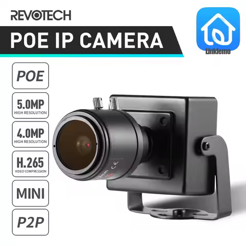REVOTECH 4MP 5MP 2.8-12mm Manual Zoom Indoor Mini IP Camera HD Security ONVIF P2P IP CCTV Cam System