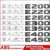 For Mercedes E Class E200 E220 E260 E300 E350 Letter Number Emblem Badge Trunk Decal Sticker