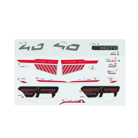 For CFMOTO 450SR CF450SR CF400-6 CF MOTO SR450 400-6 Motorcycle Parts Fairing Decal Graphic Sticker