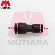 PU tube 10 mm to 8 mm PU tube Slip Lock Reducer Connector