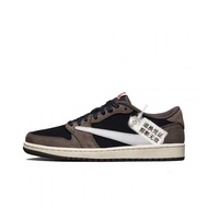 Joe aj1 Men Women Low-Top aj1 Basketball Sneakers Dark Brown Joint Style Barb Multicolor CQ4277-001 