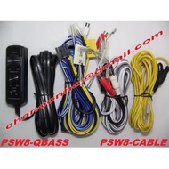 KENWOOD ACCESSORIES ~ KSC-PSW8 8 INCH UNDERSEAT ACTIVE SUBWOOFER ACCS ~ REMOTE CONTROL | RCA CABLE S