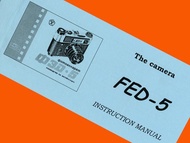 FED-5 相機蘇聯 Leica & Tessar 英文手冊副本說明書全新