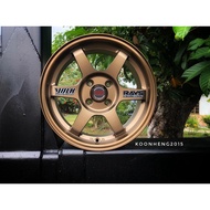 AUTO OPTIONS Thailand TE37 Sport Rim 15x7J 4x100 ET35 CB73.1 - READY STOCK