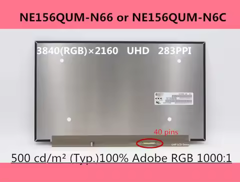 15.6" Inch NE156QUM-N66 MNF601EA1-1 LCD NV156QUM-N6A/ N6C B156ZAN03.1 LQ156DIJW02 NV156QUM-N51/N72 L