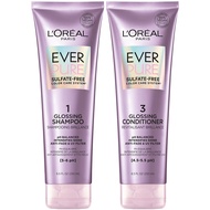 L'Oreal Paris EverPure Sulfate Free Glossing Shampoo and Conditioner Kit, pH Balanced, Intensifies S
