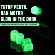 SEPASANG TUTUP PENTIL BAN SEPEDA MOTOR DAN BAN MOBIL NYALA DI TEMPAT GELAP GLOW IN THE DARK UNIVERSA