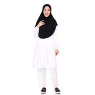 Jubah Seluar Muslimah Suit Murah Cantik Como Crepe Wanita Perempuan Plus Size S to 6XL