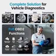 BLCKTEC 460T OBD2 Scanner Car Code Reader Engine ABS SRS Transmission Diagnostic Tool, 12 Reset Serv