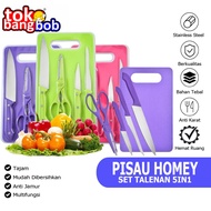 Homey Cutting Board Knife Set / Cutting Board 5 Pcs Kitchen Knives Bread Knives Meat Knives Vegetabl