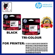 HP ORIGINAL MALAYSIA HP680 BLACK AND TRI-COLOR INK CARTRIDGE