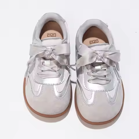 YUYIN Children's Board Shoes Four Seasons Models Gold Casual Boys Girls Training Shoes Soft Kid Baby