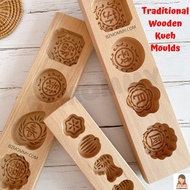 Mooncake Traditional Wooden Moulds CNY Kuih Bangkit Mid-Autumn Snow Skin Moon Cake Mold Kue Kueh