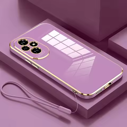 Honor200 Luxury Plating Silicone Case For Huawei Honor 200 Pro 70 90 Lite 50 70pro 200pro Honor90 La