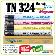 Compatible to Konic* Minolt* BizHub TN324K TN324C TN324M TN324Y TN324 TN 324 Bizhub C258 C308 C368 A
