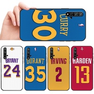 Soft black phone case for Huawei Nova 2 Lite 2i 3 3i 4E 5i 5T 7 SE 8i Nab player numbers casing Anti