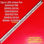 Samsung65 2pcs LED strips For QA65Q70B QE65LS03A QE65Q60A QE65Q70A QN65LS03A BN96-52589A
