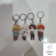 GANTUNGAN [ NEW ] Door Keychain Bag Accessories Cute Acrylic Acrylic Zen Jumin Han 707 Yoosung Mysti