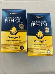 GNC 97% HIGH PURITY fish oil Omega3魚油60粒