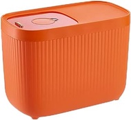 MMLLZEL Rice Storage Container Food Dispenser Bin Grain Container Storage Dry Food Storage Container For Pet Dog Cat (Color : Orange, Size : 38.7x20.5x28.5 cm)