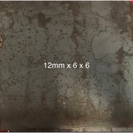 MS PLATE MILD STEELD BASEPLATE METAL 12mm thick x 6 inches x 6 inches