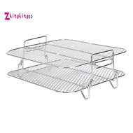 Air Fryer Rack For  5.5L Air Fryer, 2 Tier Air Fryer Grill/Shelf/Dehydrator Rack Square ,Air Fryer R