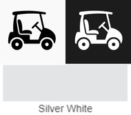 mobil listrik / golf car / sepeda listrik/ 4-seater electric golf cart - silver white