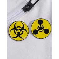 Radiation Shelter Game Merchandise Brooch Radiation Logo Badge Metal Clothes Backpack Accessories Ac