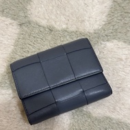 Bottega Veneta | trifold wallet BV灰藍色三折皮夾
