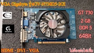 การ์ดจอ VGA Gigabyte Nvidia GT730// 2GB// DDR5// 64Bit// รุ่นGV-N730D5-2GI //สภาพสวย น่าใช้งาน