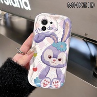 MHKEID Casing Hp Xiaomi 11 Lite 5G NE 11 Lite 4G 12 Lite Case Pola Embun Bintang Lucu Jelas Silikon 